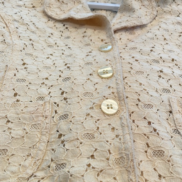 Mac & Jac Pale Yellow Lace Blazer - Picture 7 of 7